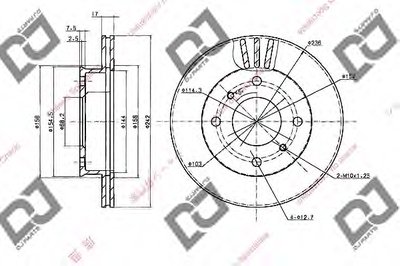 Тормозной диск DJ PARTS купить