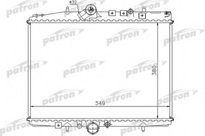 Радиатор, охлаждение двигателя PATRON купить