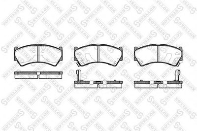 Комплект тормозных колодок, дисковый тормоз STELLOX купить