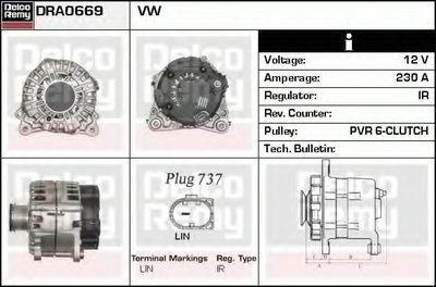 Генератор Remanufactured REMY (Light Duty) DELCO REMY купить