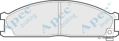 Комплект тормозных колодок, дисковый тормоз APEC braking