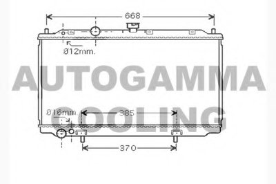 Радиатор, охлаждение двигателя AUTOGAMMA купить