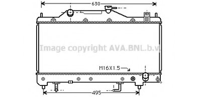 Радиатор, охлаждение двигателя AVA QUALITY COOLING купить