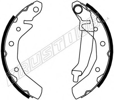 Комплект тормозных колодок REPARATION KIT TRUSTING купить