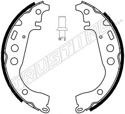 Комплект тормозных колодок REPARATION KIT TRUSTING купить