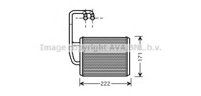 Теплообменник, отопление салона AVA QUALITY COOLING