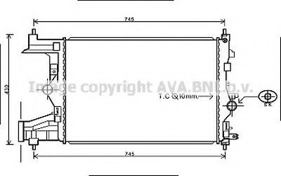 Радиатор, охлаждение двигателя AVA QUALITY COOLING купить