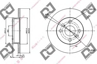 Тормозной диск DJ PARTS купить