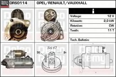 Стартер Remanufactured REMY (Light Duty) DELCO REMY купить