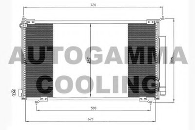Конденсатор, кондиционер AUTOGAMMA купить