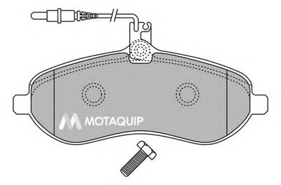Комплект тормозных колодок, дисковый тормоз MOTAQUIP