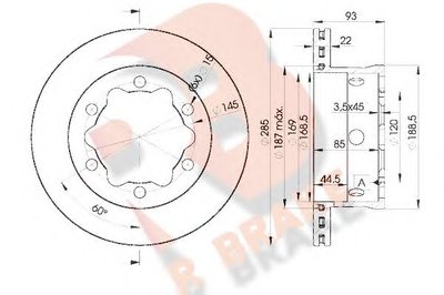 Тормозной диск R BRAKE купить