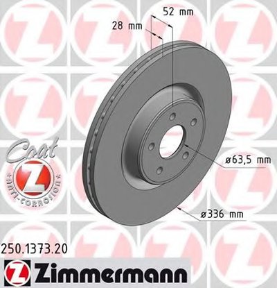 Тормозной диск COAT Z ZIMMERMANN купить