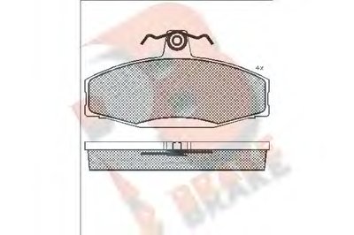 Комплект тормозных колодок, дисковый тормоз R BRAKE