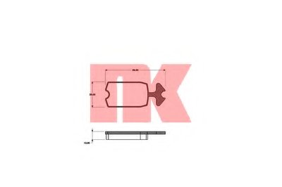 Комплект тормозных колодок, дисковый тормоз