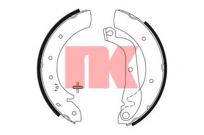 Комплект тормозных колодок NK купить