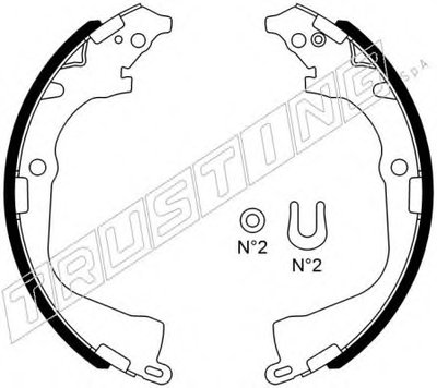 Комплект тормозных колодок TRUSTING купить