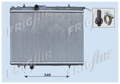 Радиатор, охлаждение двигателя FRIGAIR купить