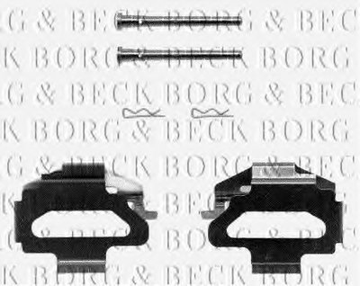 Комплектующие, колодки дискового тормоза BORG & BECK