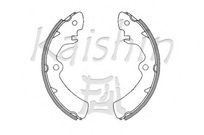 Комплект тормозных колодок KAISHIN купить