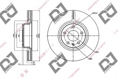 Тормозной диск DJ PARTS купить