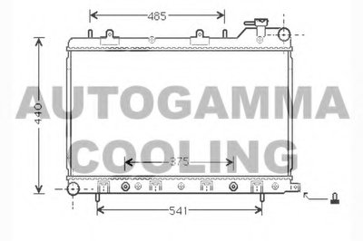 Радиатор, охлаждение двигателя AUTOGAMMA купить