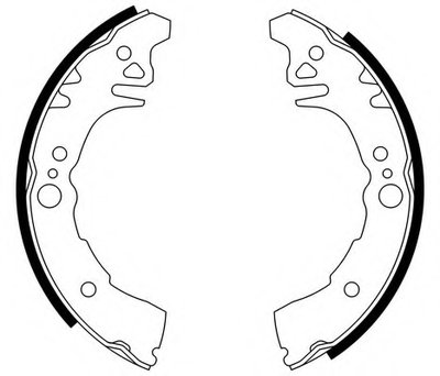 Комплект тормозных колодок; Комплект тормозных колодок, стояночная тормозная система E.T.F. купить