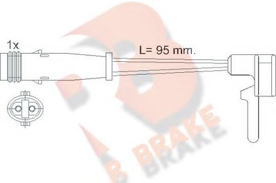 Сигнализатор, износ тормозных колодок R BRAKE