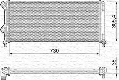 Радиатор, охлаждение двигателя MAGNETI MARELLI купить