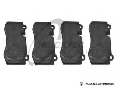 Комплект тормозных колодок, дисковый тормоз TRUCKTEC AUTOMOTIVE