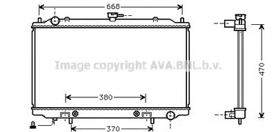 Радиатор, охлаждение двигателя AVA QUALITY COOLING купить