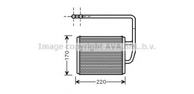 Теплообменник, отопление салона AVA QUALITY COOLING