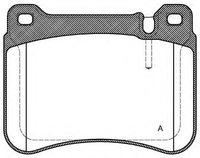 Комплект тормозных колодок, дисковый тормоз ADVANCE OPEN PARTS