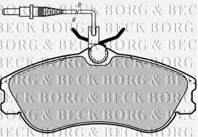 Комплект тормозных колодок, дисковый тормоз BORG & BECK