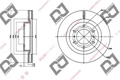 Тормозной диск DJ PARTS купить