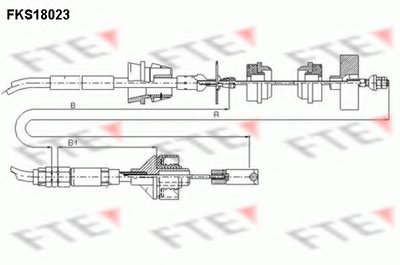 Тросик сцепления FTE