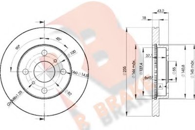 Тормозной диск R BRAKE купить