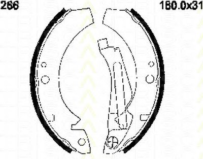 Комплект тормозных колодок TRISCAN