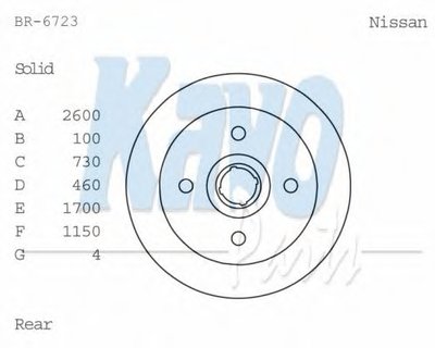 Тормозной диск KAVO PARTS купить