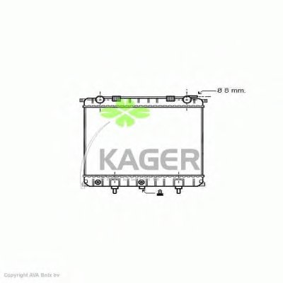 Радиатор, охлаждение двигателя KAGER купить