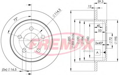 Тормозной диск Premium Carbon + FREMAX купить