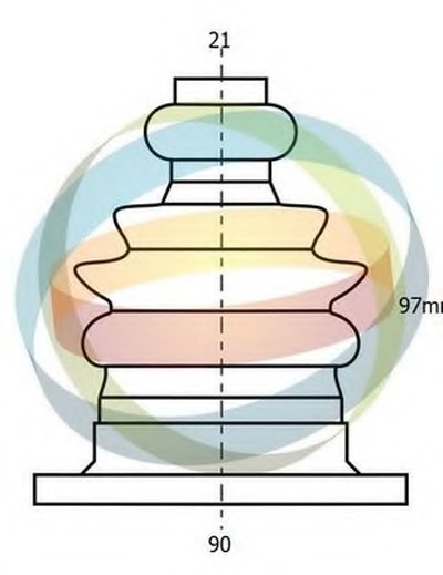 Комплект пылника, приводной вал ODM-MULTIPARTS