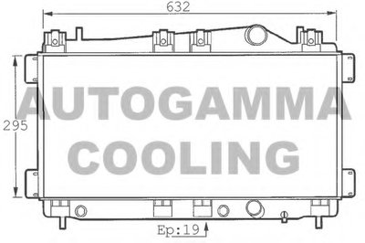 Радиатор, охлаждение двигателя AUTOGAMMA купить