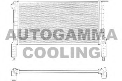 Радиатор, охлаждение двигателя AUTOGAMMA купить