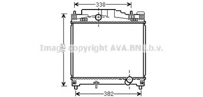 Радиатор, охлаждение двигателя AVA QUALITY COOLING купить