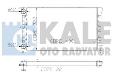 Радиатор, охлаждение двигателя KALE OTO RADYATÖR купить