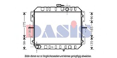 Радиатор, охлаждение двигателя AKS DASIS купить