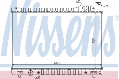 Радиатор, охлаждение двигателя NISSENS купить
