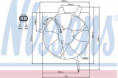 Вентилятор, конденсатор кондиционера NISSENS купить