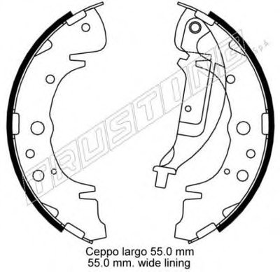 Комплект тормозных колодок TRUSTING купить